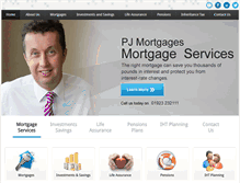 Tablet Screenshot of pjmortgageservices.co.uk